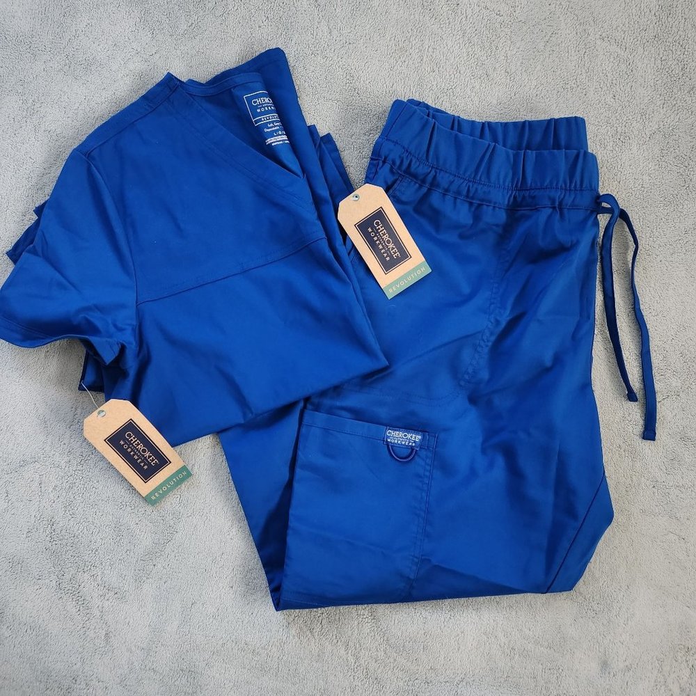 Cherokee set of Scrubs for Women's Size L (pants are petite)